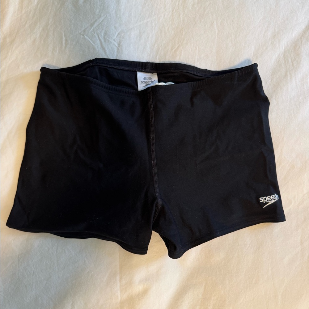 Speedo Black Athletic Shorts Compression Fit